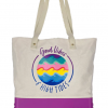 Bogg Printed Canvas Bag - Good Vibes