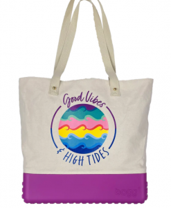 Bogg Printed Canvas Bag - Good Vibes