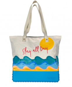 Bogg Printed Canvas Bag - Slay All Day 