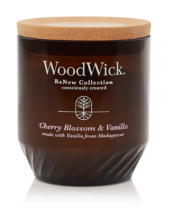 Woodwick Medium Renew Candle - Cherry Blossom & Vanilla #1726347